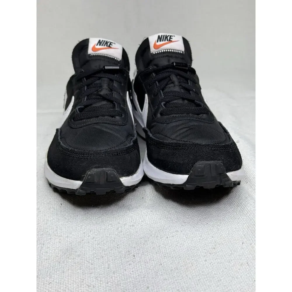 Nike Waffle Debut Black White Men's Size 7.5 Suede Running Sneakers